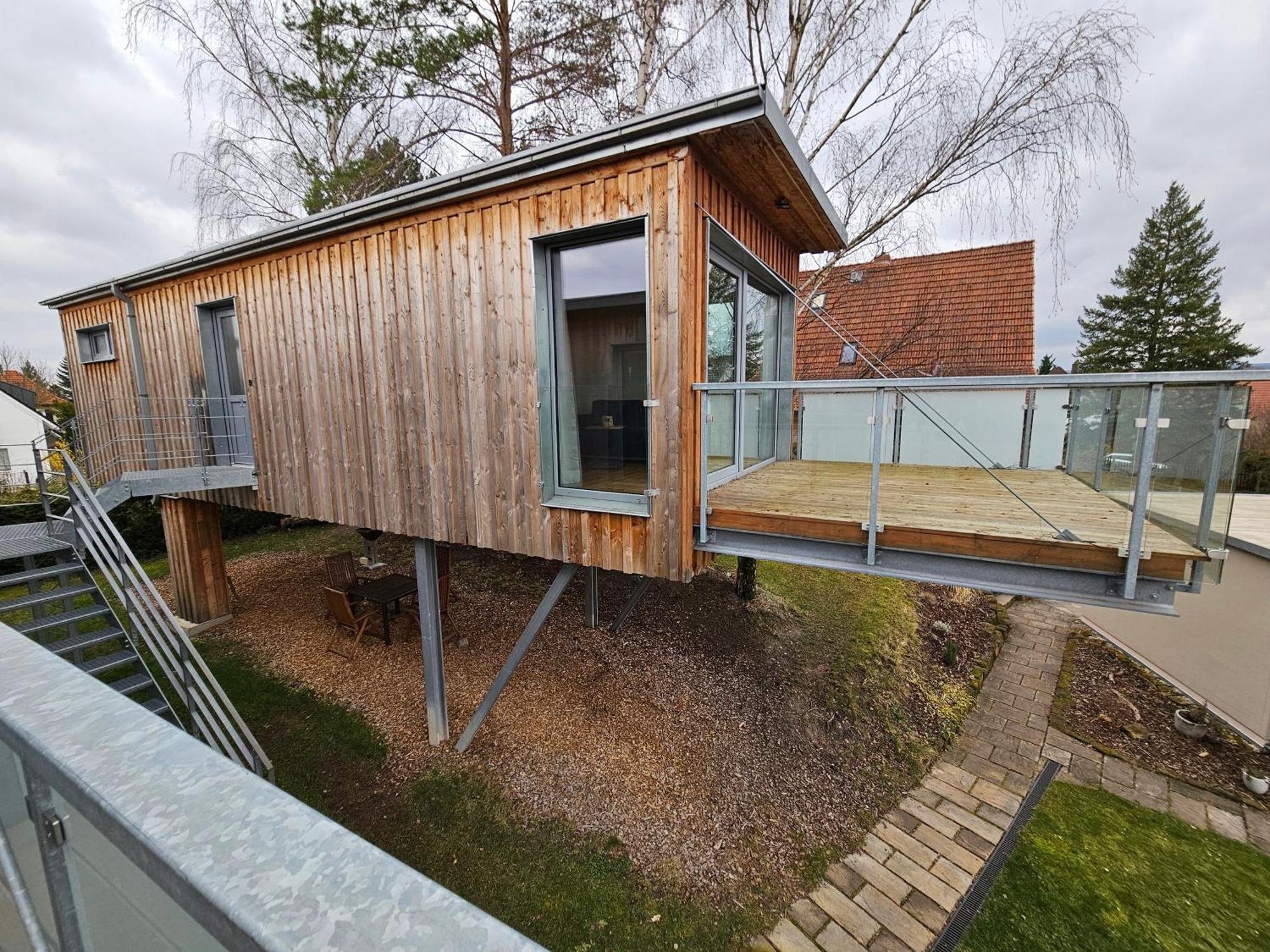Villa Baumhaus Und Tinyhaus Mühlhausen Exterior foto
