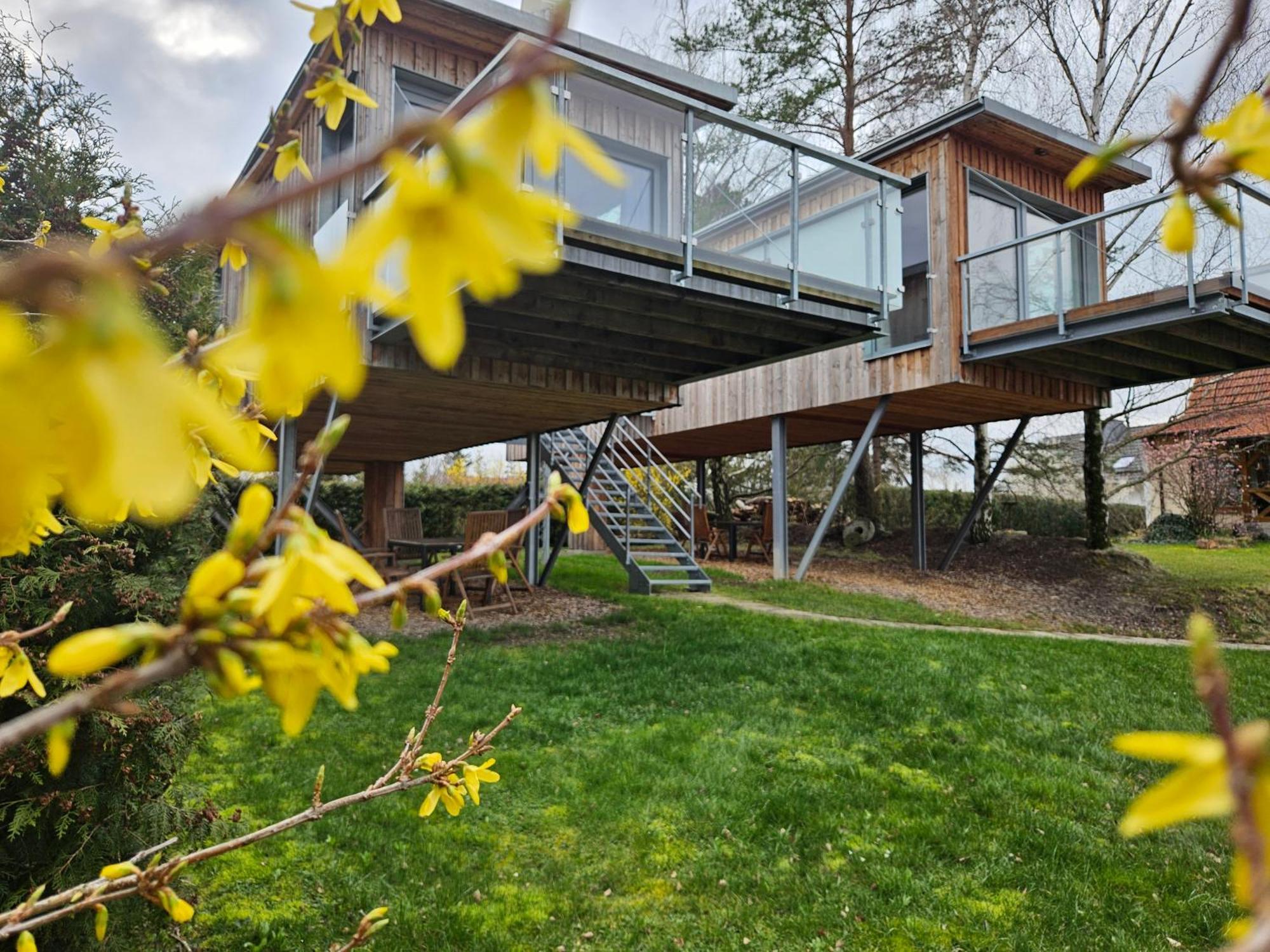 Villa Baumhaus Und Tinyhaus Mühlhausen Exterior foto